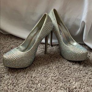 silver heels